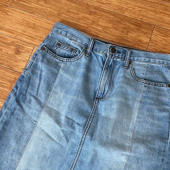 Gap Tall 28 Classic Two Tone Denim Skirt - Picture 2 of 7